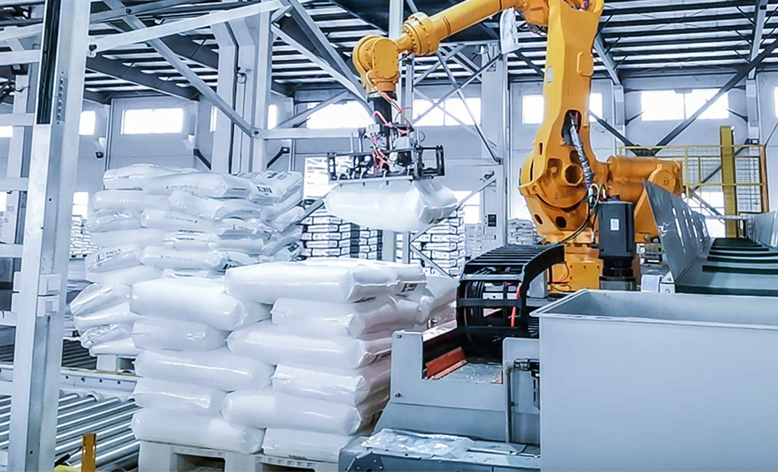 3D視覺引導麻袋拆垛破包 | 某大型化工廠